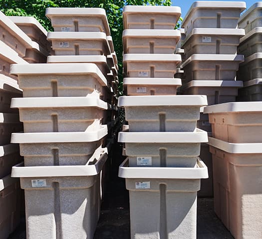 Stacked up services boxes